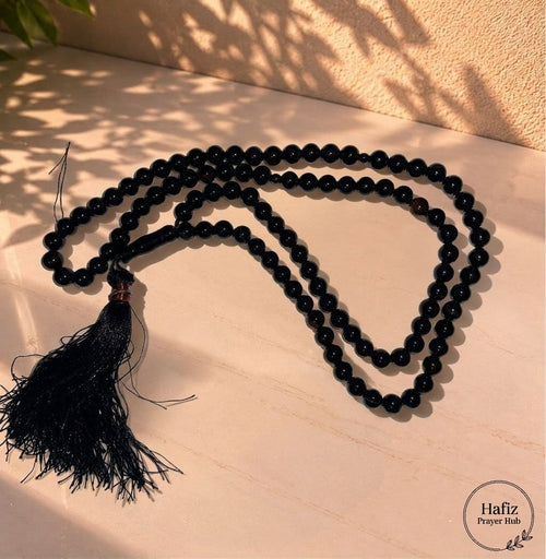 Black Stone Aqeeq Tasbeeh